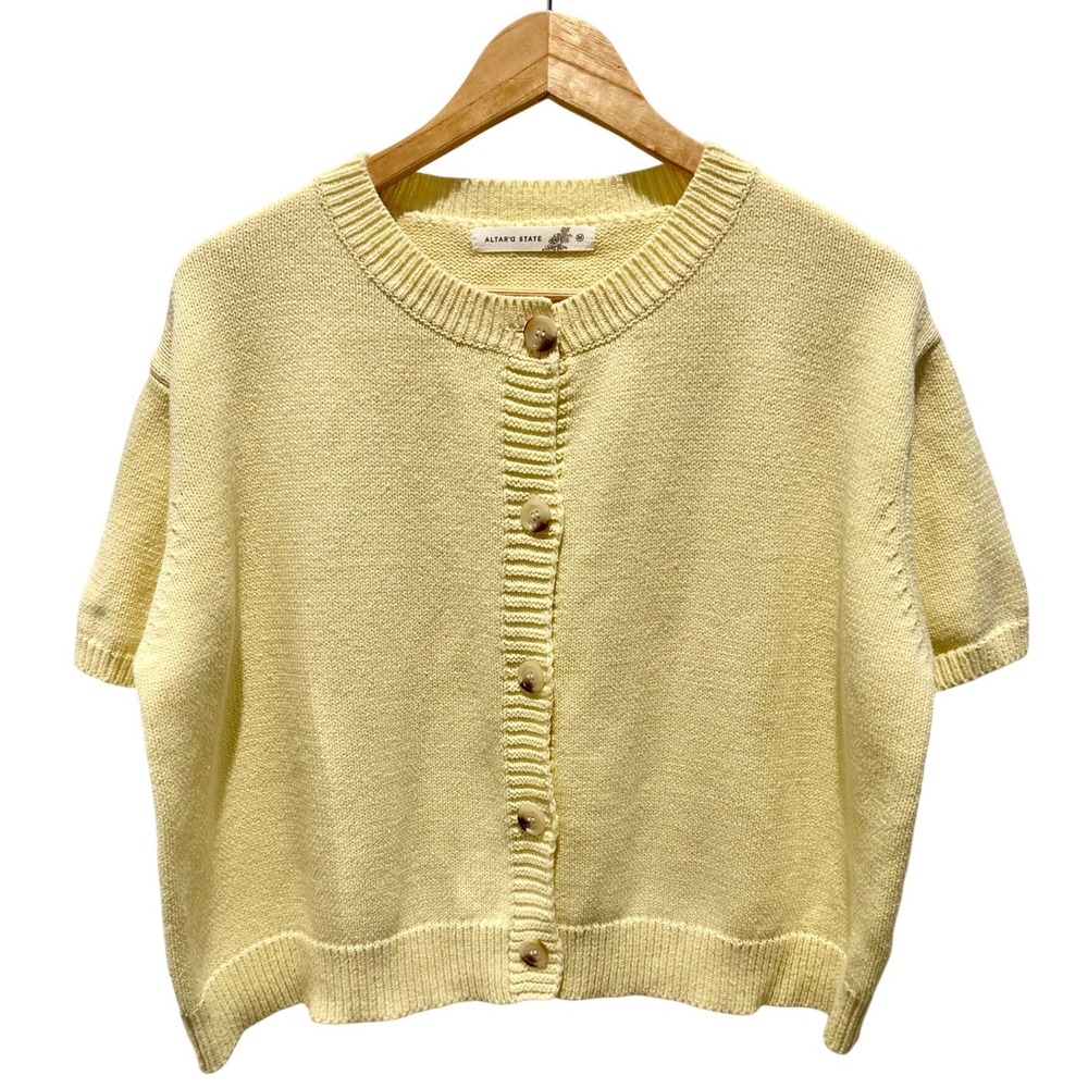 Altar'd State Cardigan Yellow M